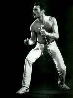 Queen Freddie Mercury черно-белый постер