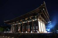 Японский храм ночью