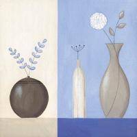 Картина Три вазы с цветами художник Lucy Barnard