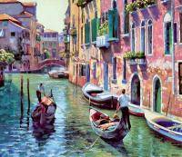 Картина Жизнь на каналах Венеции художник Говард Беренс