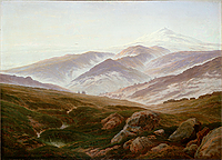 Каспар Давид Фридрих картина Воспоминание Райзенгебирге холст 1835 года