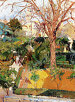 Хоакин Соролья картина Сады севильского алькасара холст 1908 года