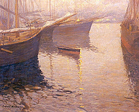 Константин Коровин картина Белая ночь в Северной Норвегии холст 1890 года