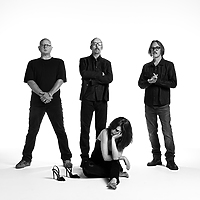 Garbage rock black and white