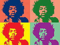 Jimi Hendrix rock pop art