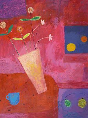 Натюрморт цветы в вазе художник Un Beau Matin