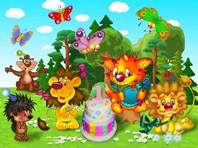 День рождения и все герои мультфильмов