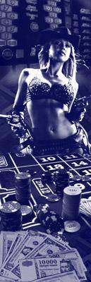 Казино девушка в шляпе