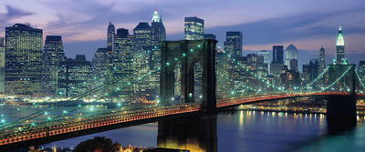 Вид на Манхэттен и Бруклинский мост