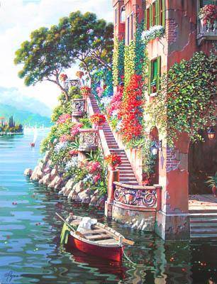 Вилла на берегу озера