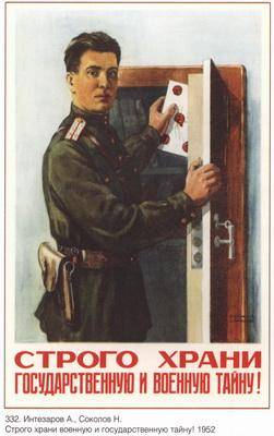 Строго храни государственную тайну! Советский плакат