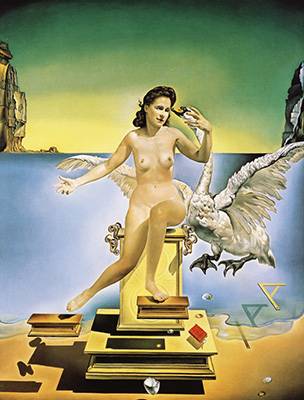 Salvador Dali Сальвадор Дали картина Атомная Леда полотно 1949 года