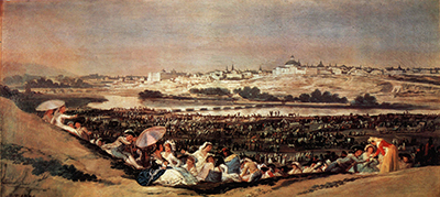 Гойя Франсиско картина Луг у Сан-Исидро работа 1788 года