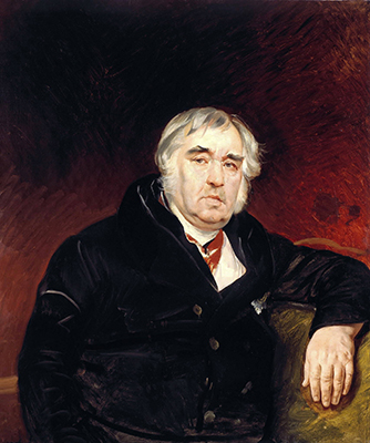Карл Брюллов Портрет Крылова холст 1839 года