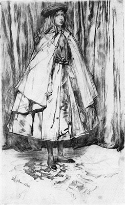 Джеймс Уистлер картина Annie Haden работа 1860 года