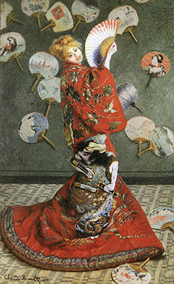 Клод Моне картина Камилла Моне в японском костюме холст 1876 года